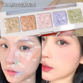 Xixi no-makeup beauty five-color concealer covers acne marks, dark circles, tear troughs, waterproof, non-removing concealer palette