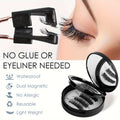 Pingdu magnetic false eyelashes amazon fashion thick strong magnetic 2 pairs black stem eyelash curler suit factory wholesale