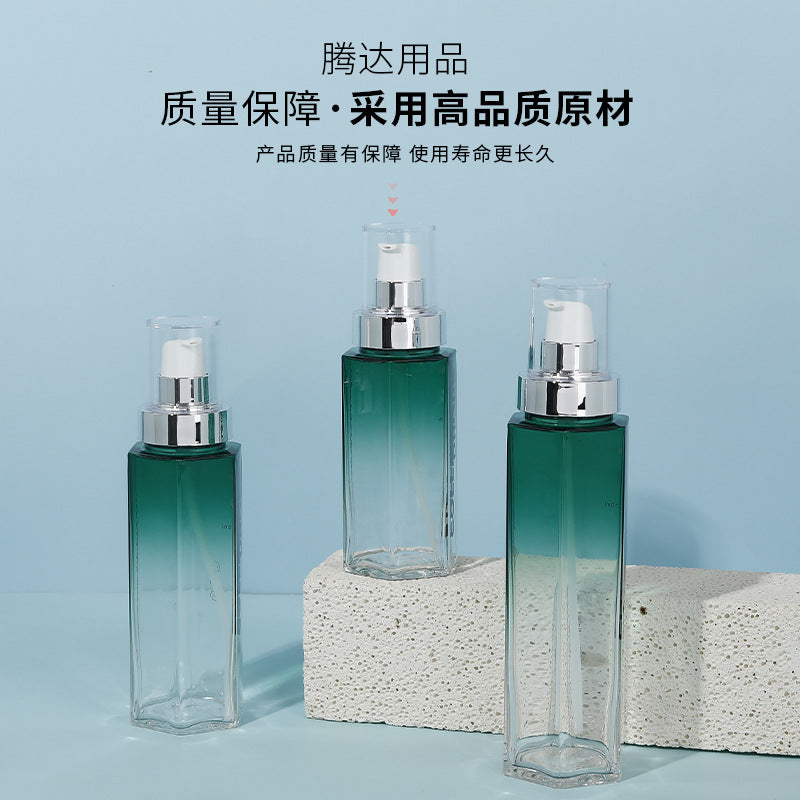 High-end vacuum dispensing bottle push-type hand cream body lotion facial cleanser cosmetics customized empty bottle