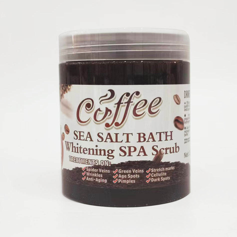 coffee scrub bath salt bubble wet salt coffee scrub clean cuticle dead skin bath salt sea salt