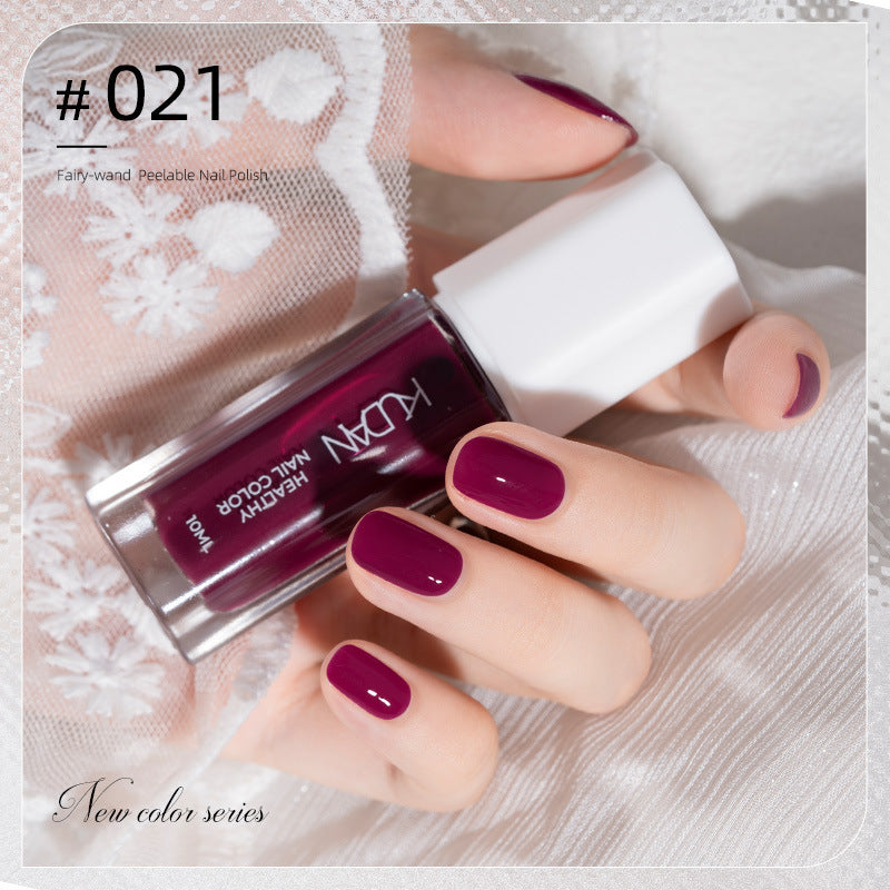 2023 new nail polish - no bake, autumn/winter colors, nail salon black peel-off protective top coat, quick-drying nail polish