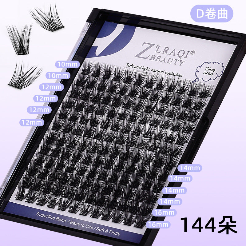 False eyelashes suitdiy eyelashes multi-piece set grafting thick remover liquid segmented eyelashes export segmented style