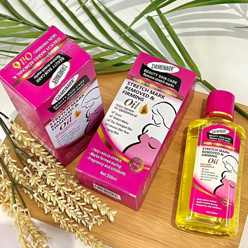 pregnant women stretch mark essential oil 220ml to improve dry lines, fine lines, brighten skin tone, firm and repair massage oil