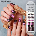 Zhengxiang custom gel nail art stickers - halloween, cross-border, us & european style, uv light semi-cured nail stickers, hot stamping wholesale