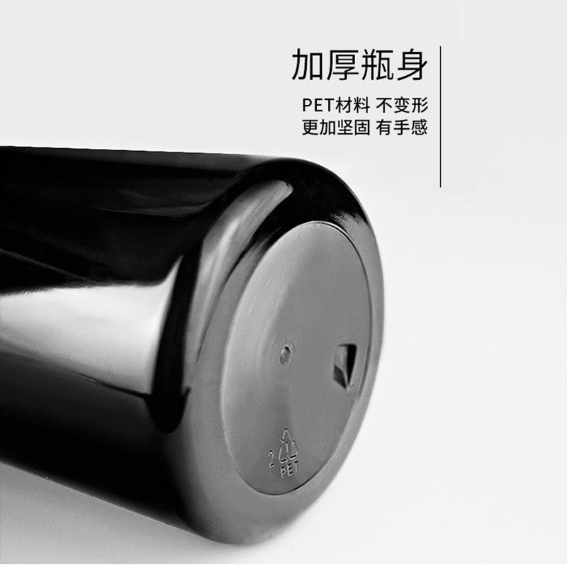 High-end empty pet 500ml plastic bottles for toiletries and personal care. premium square shampoo bottles with pump dispenser for dispensing liquids