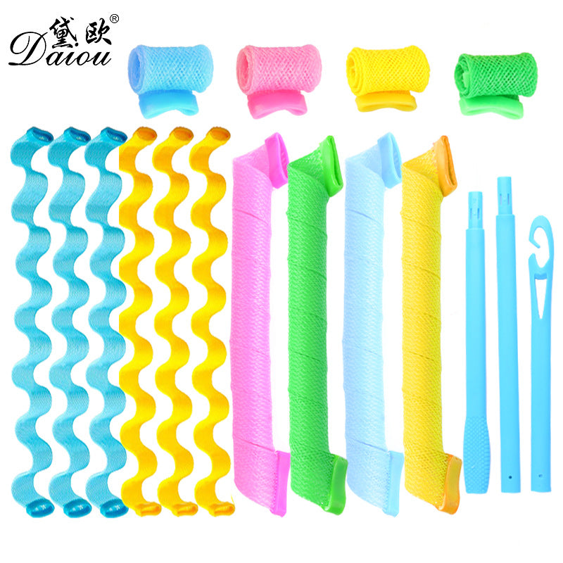 Customizable heatless curling iron - magic wand for effortless curls - wave curling iron - magic bar - customizable color & packaging available