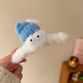 Big-eyed briquettes stuffed gripper female funny back head hairpin furry shark clip new arrivalcutefall and winter headwear