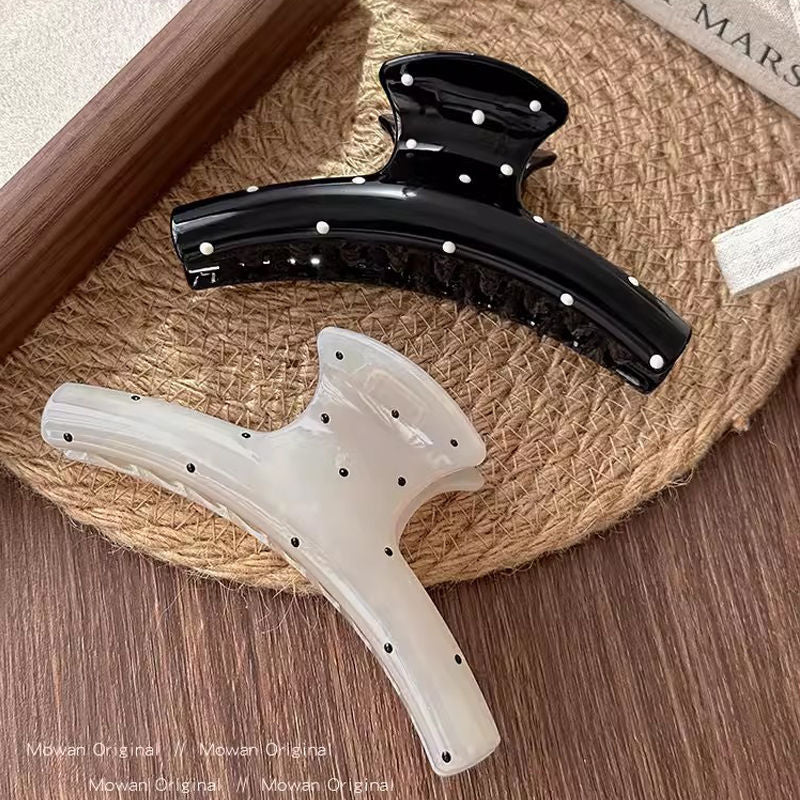 Japanese stylecute polka dot bow clip multi-hair large hair clip easiest for matchgirl back shark clip hair accessories