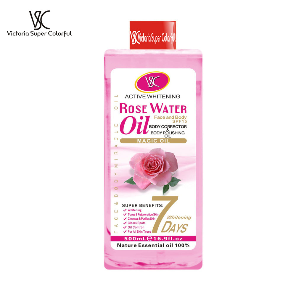 e-commerce hot-selling red-capped 7-day repair and brightening turmeric essential oil, full body massage vc massage oil, 500ml