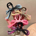 High-end gradient ribbon bow clip large headgear hair back head shark clip acrylic hair accessories for women