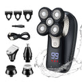 5-in-1 electric shaver: the ultimate head-shaving gadget. rechargeable, fully washable, multi-functional head shaver