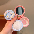 Foldable air cushion comb pony massage comb air cushion comb mini portable small comb round mirror comb portable comb