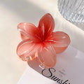 Summer romantic plumeria shape cross-border hair clip for women fashion in flower hair clip back of head hair accessory clip