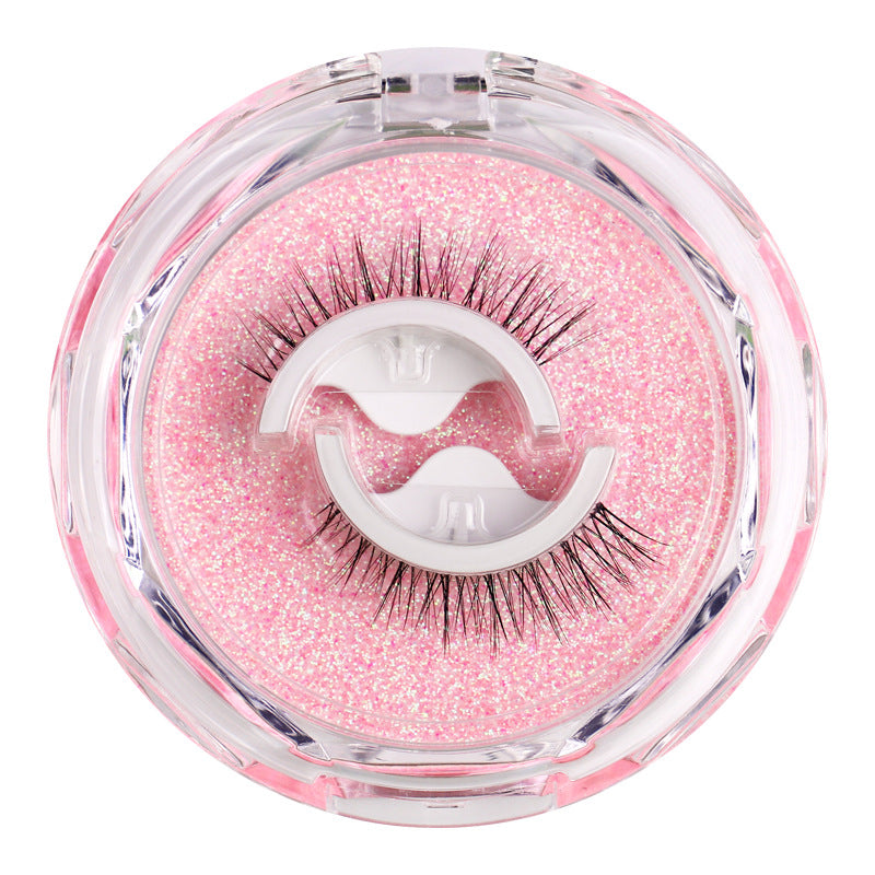 glue-free false eyelashes, a whole strip, artificial fiber long mom-birth-like self-adhesive eyelash adhesive strip replacement