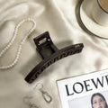 K-style chocolate dark brown hair clip large casualelegant hair clip shark clip classy sense of retro hair clip for women