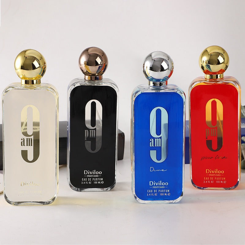 Wholesale 9pm cross-border bestseller perfume: black metal cap, 3d logo, arabian perfume, dubai men's fragrance