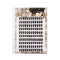 Jonbos glue-free 5d mink faux eyelashes - baby curl, natural bionic, high volume, three-step single cluster lashes