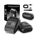 Digital display portable dual-battery razor travel lock magnetic shaver floating triple-blade reciprocating shaver