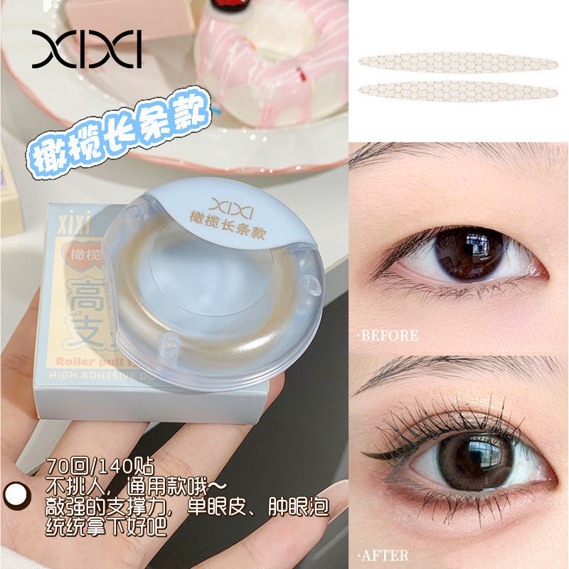 Xixi roller pull-out high-viscosity double eyelid patch nature invisible and traceless, not easy to reflect swollen eye bubble beauty patch