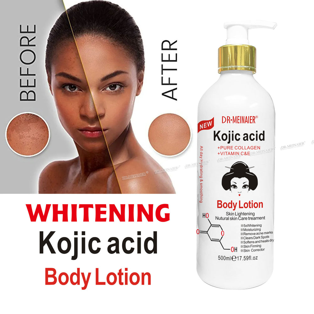 kojic acid body lotion - moisturizing, smoothing, and nourishing skin. long-lasting fragrance. factory direct, 500ml