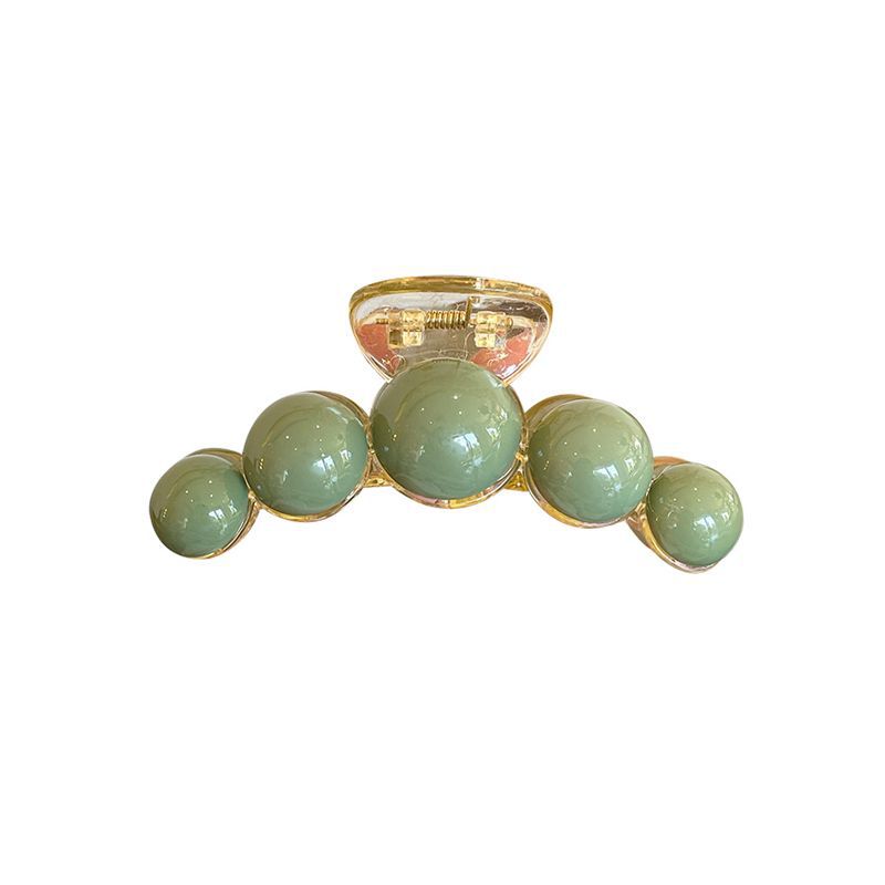 Hair claw clip 2023 new arrival: chic french-style shark clip with elegant beaded detail – perfect for taming flyaways and adding a touch of flair to your updo or ponytail