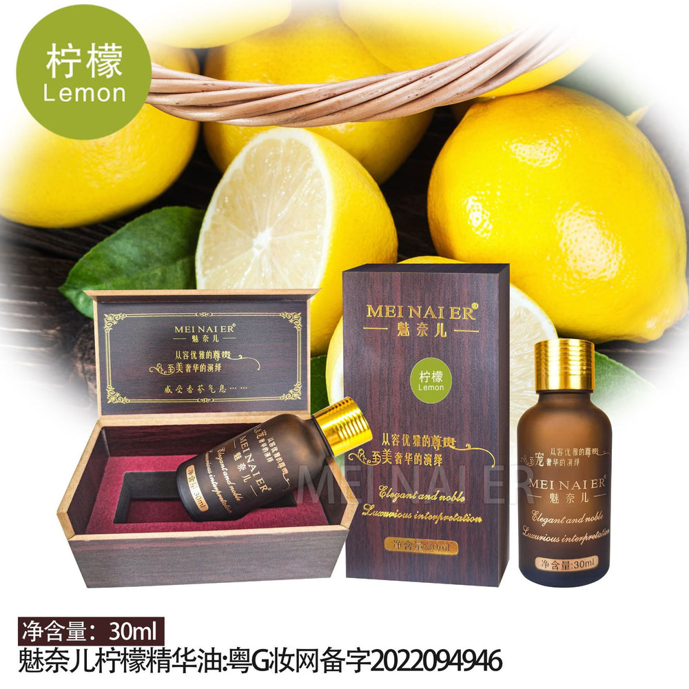 Meinair jasmine wooden box essential oil body facial spa head care revitalizing oil beauty salon wholesale 30ml
