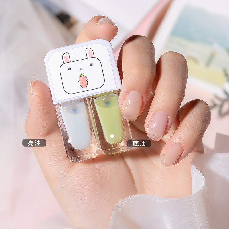 New arrival no-bake gemini water-based peelable transparent nail polish nail polish suitnail polish