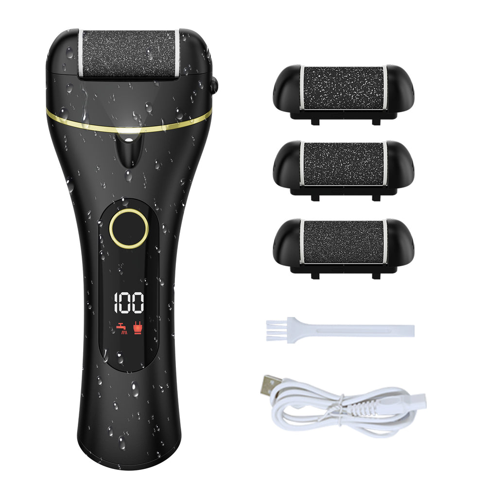 Three-speed electric foot grinder type-c water-washable dead skin and callus remover digital display foot grinder and pedicure device