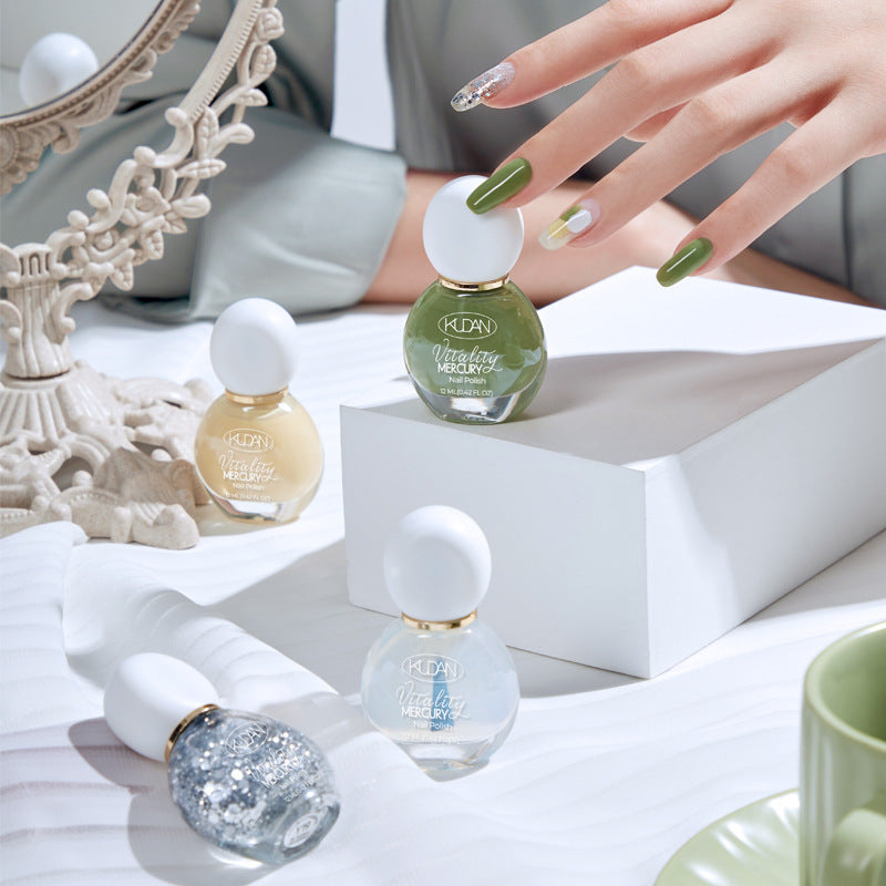 Cool dan nail polish - whitening nude color, top coat, black & white, transparent nail polish, water-based, peel-off, no-bake, quick-drying