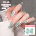 Risyal cat eye nail polish 5ml japanese style filling glue whitening without blackening ice transparent nail polish crystal cat eye