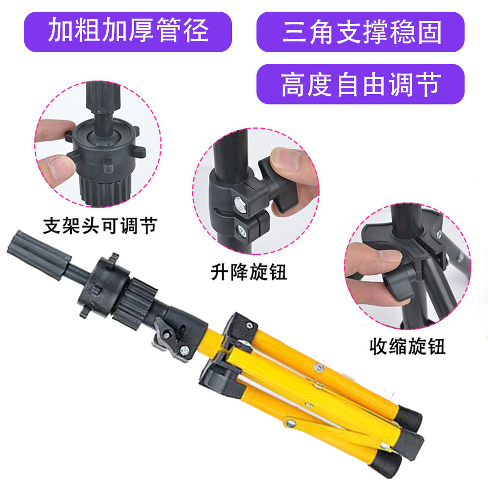 Wig head mold bracket floor-standing tripod hairdressing hair cutting wig head mold model head bracket tripod