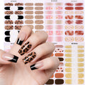 Zhengxiang semi-cured gel nail stickers waterprooffashion cross-border french uv manicure stickers flash onion powder ice transparent nail