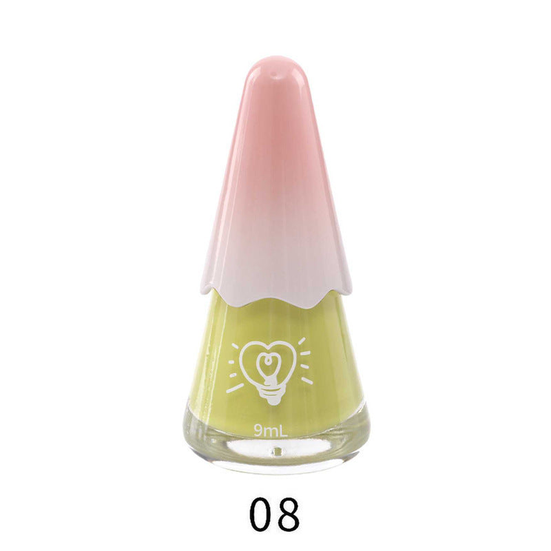Nail polish, no baking, quick drying, tearable, water-based, peelable, wholesale, autumn and winter, cherry, hand and foot nail polish wholesale