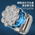 Nine-blade electric shaver, washable floating blade razor, multi-functional bald head machine, bald head shaving tool