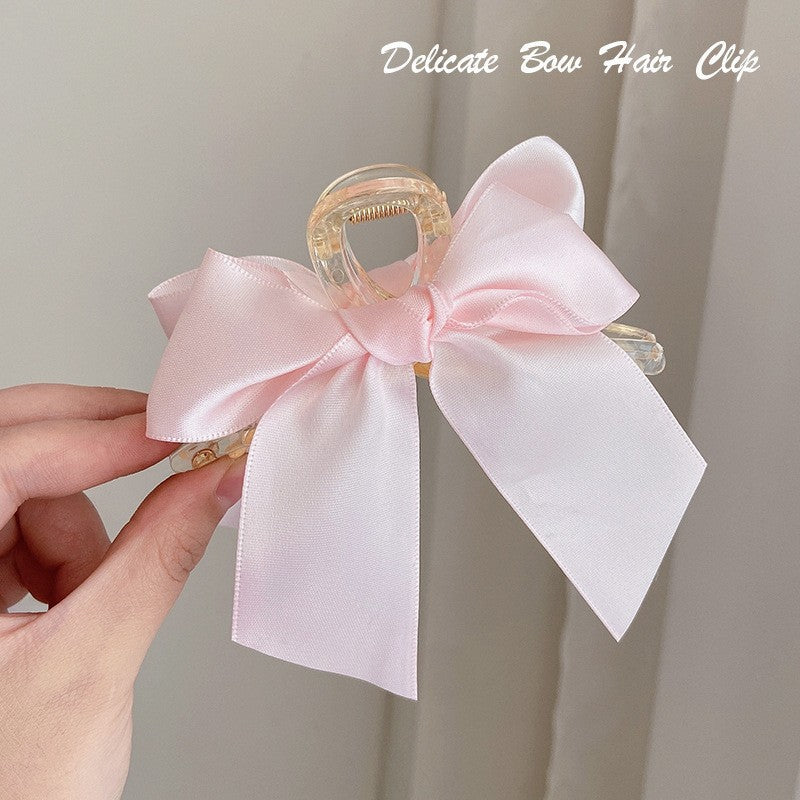 Bow tie clip shark clip ins style popular back of head female elegant clip 2022 new hair clip hair accessories