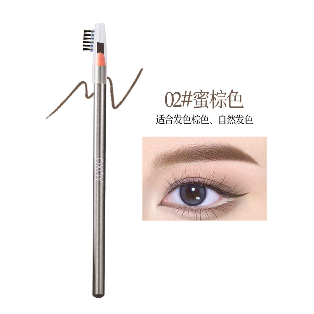 Qxqy peel-off brow definer: natural, defined, wild brow look. waterproof, sweat-proof, long-lasting, smudge-proof, hair-like brow pencil