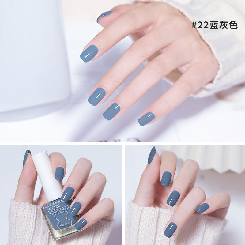 Ice-through nail polish, no-bake cool dan, new arrival, long-lasting, quick-drying jelly, transparent nude, oily, non-tearable nail polish