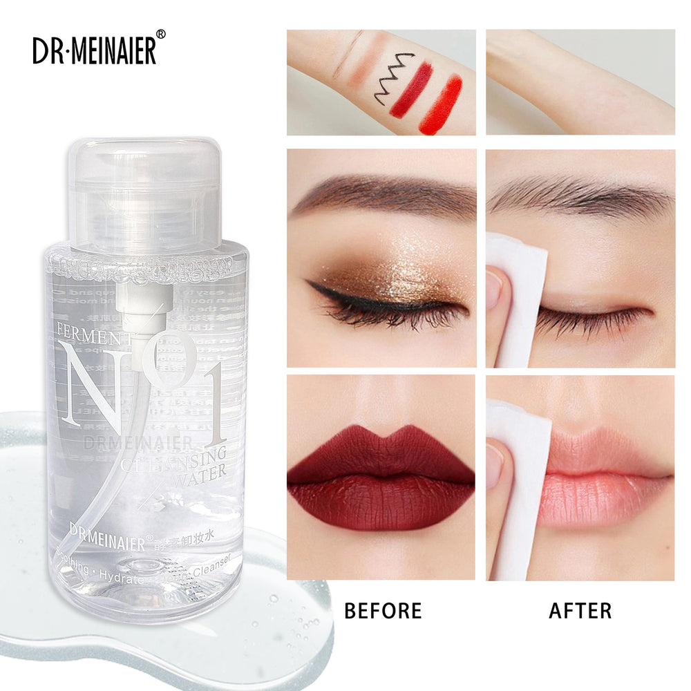 enzyme makeup remover, deep cleansing eyes and lips, gentle makeup remover, 300ml soft makeup remover, skin care manufacturer direct