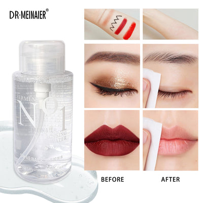 enzyme makeup remover, deep cleansing eyes and lips, gentle makeup remover, 300ml soft makeup remover, skin care manufacturer direct