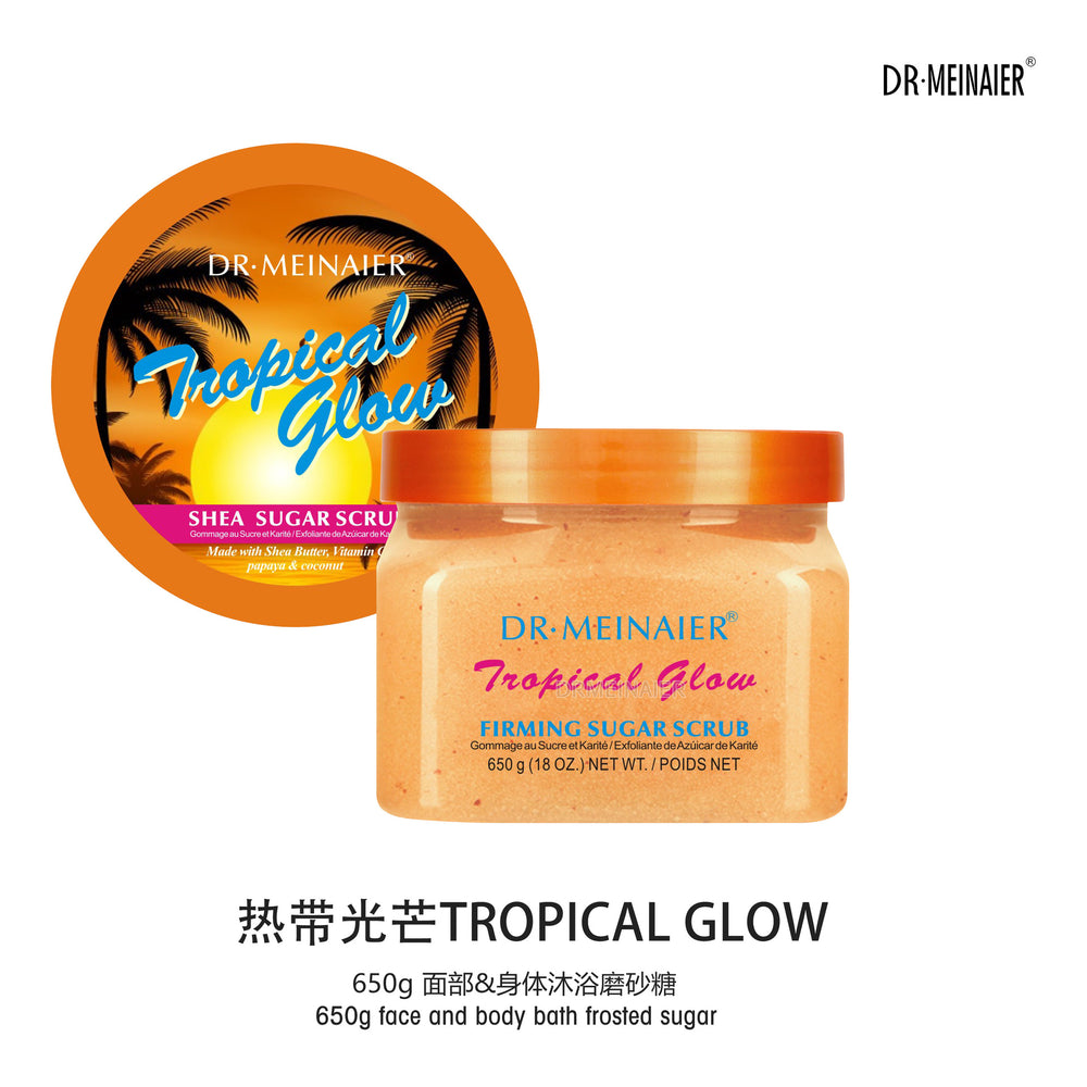 fruit sugar scrub 650g - body scrub, bath salt, exfoliating scrub for keratosis pilaris, cleansing, and long-lasting fragrance
