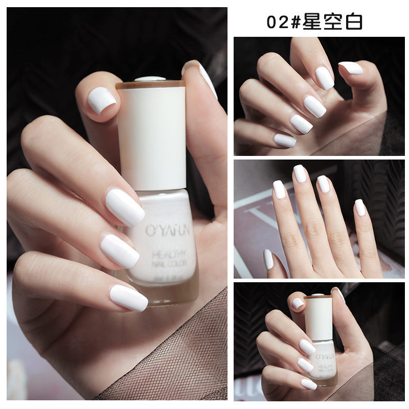 Ouyafei new arrival water-based nail polish 8ml no-bake peelable long-lasting quick-drying nail polish student peelable nail polish