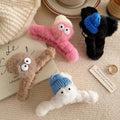 Big-eyed briquettes stuffed gripper female funny back head hairpin furry shark clip new arrivalcutefall and winter headwear