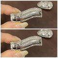 One-word clip elegantfashionbb clip classy rhinestone letter full diamond side broken hair clip populareasiest for match hair accessories for women