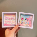 Kids' cartoon nail stickers - little girl baby press-on nails, jelly adhesive, removable nail art stickers