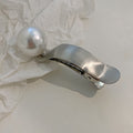 Casual design large pearl hairpin for women, back of head hairpin, classy shark clip, headwear, new arrivalsummer gripper