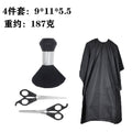 Brush, drape, scissors