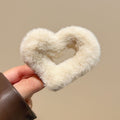 Maillard heart stuffed small gripper female fall and winter half-tied hair clip headwear elegant back of the head shark clip hair gripper