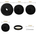 17-piece hair accessories tool set, ball head donut hair styling tool, sponge hair braider, snap ring hair ring, national style