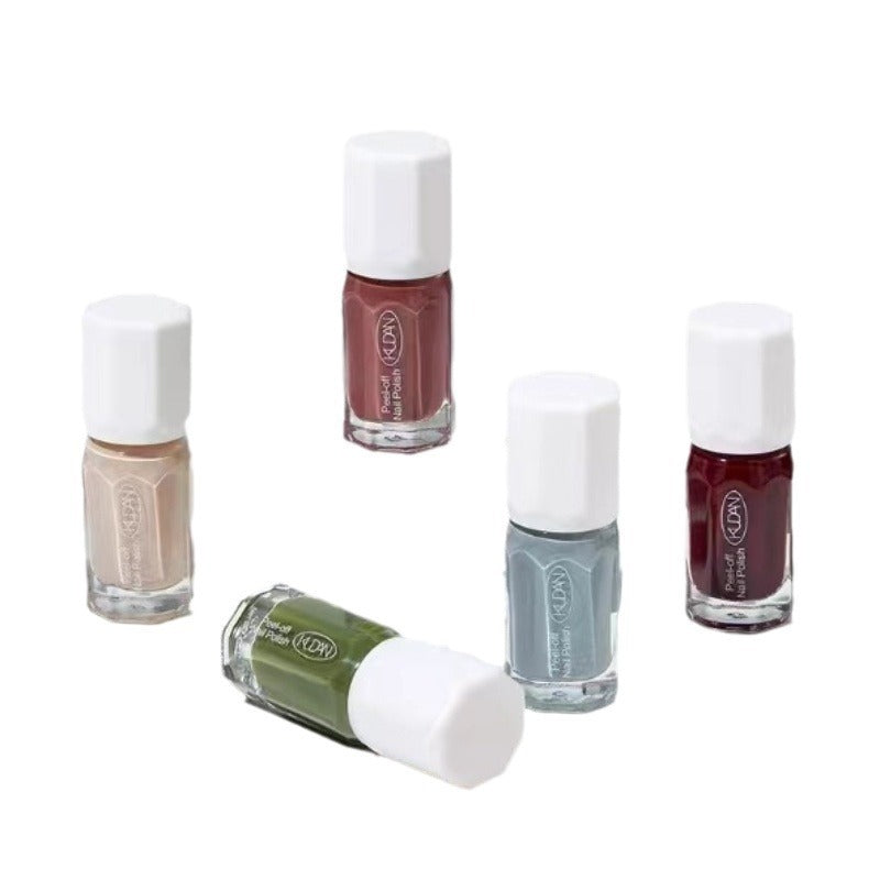 Nail polish suit cool dan dream garden water-based bake-free quick-drying peelable and tearable no damage to nails odor free nail polish