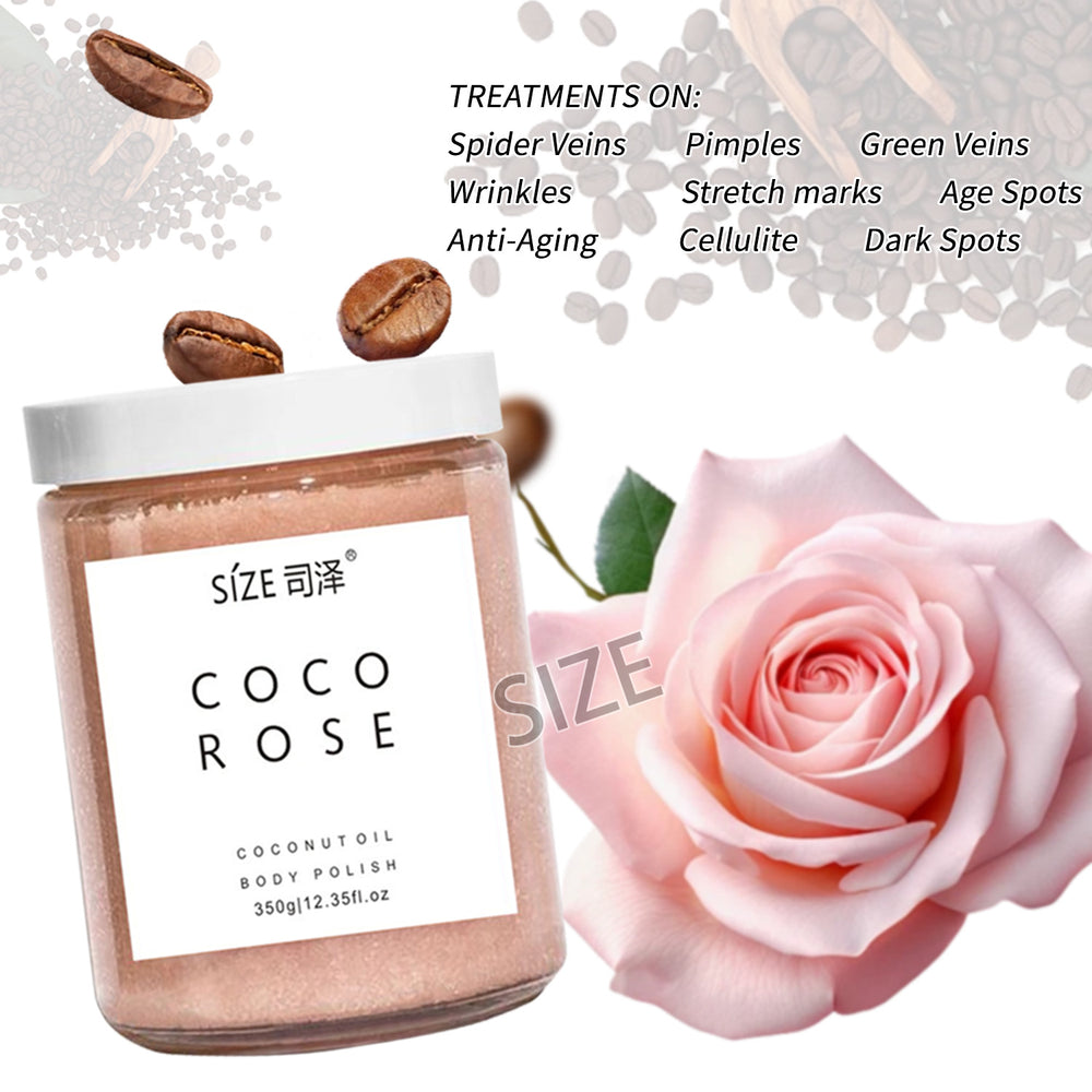 foreign trade scrub salt bath salt exfoliating chicken skin rose coco scrub bath salt wet salt 350g